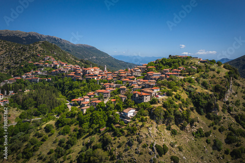 Dimitsana village at mountains, Arkadia, Greece © Mariana Ianovska