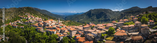 Dimitsana village at mountains, Arkadia, Greece photo