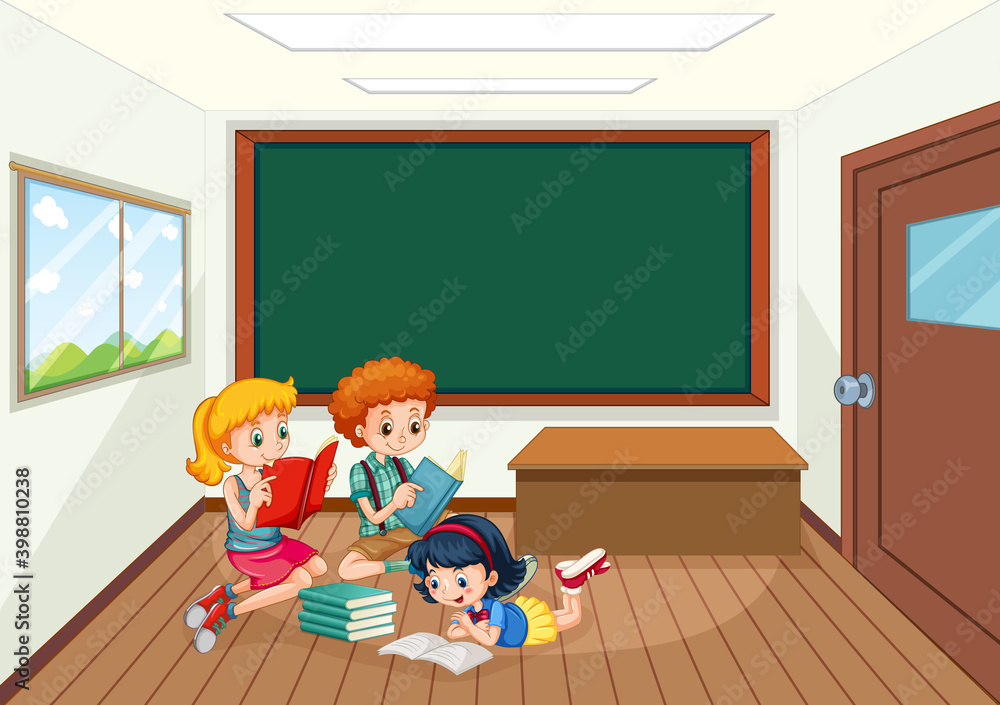 Students in the classroom background Students in the classroom background
