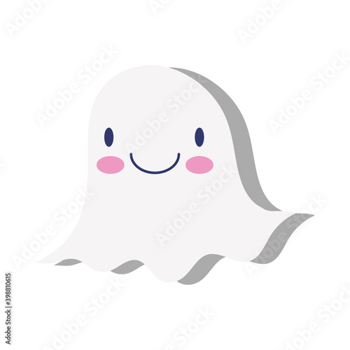 halloween ghost boo flat style icon