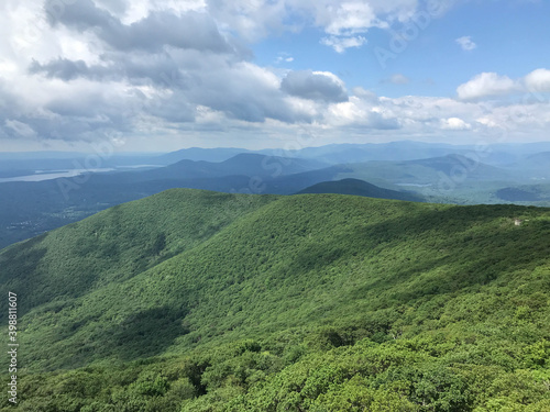 mountain landscape with sky and clouds