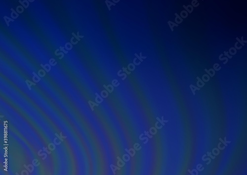 Dark BLUE vector bokeh pattern. Modern geometrical abstract illustration with gradient. The best blurred design for your business.