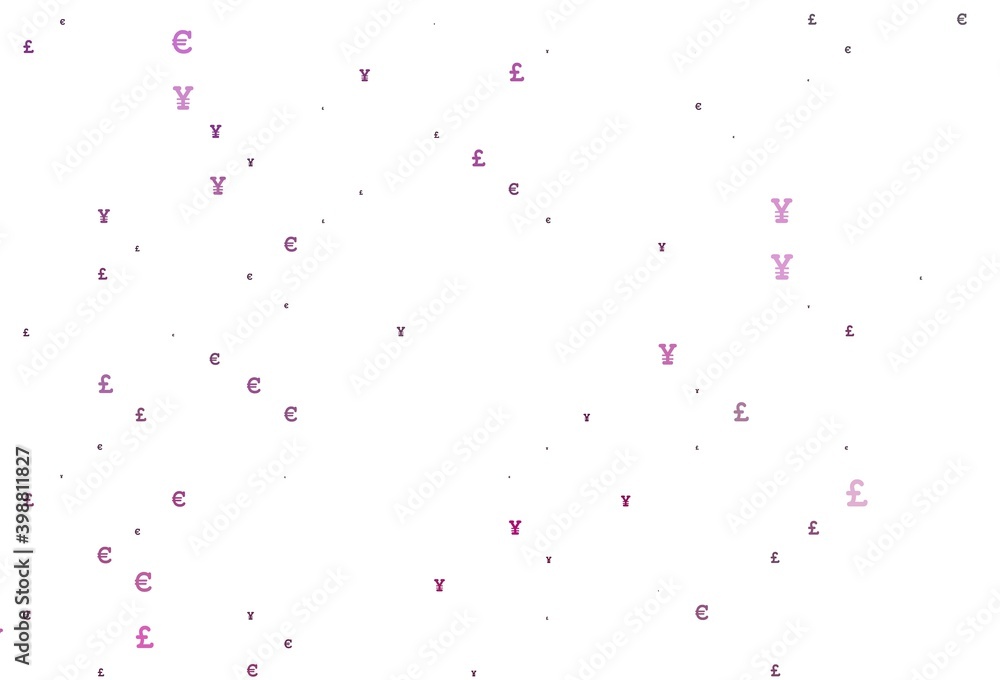 Light Pink vector texture with financial symbols. Light Pink vector texture with financial symbols.