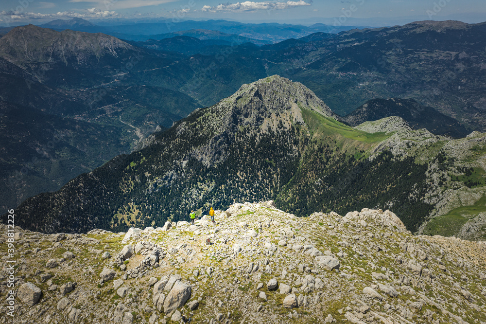 Climbing at Mount Giona, the Highest Mountain of Southern Greece