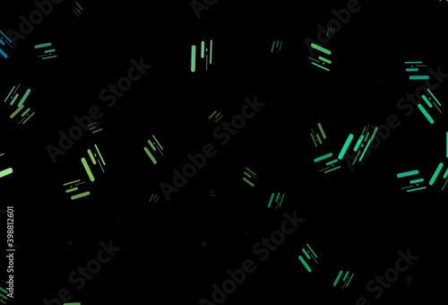 Dark green, yellow vector pattern with narrow lines.
