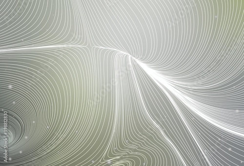 Light Gray vector texture with disks, curves.