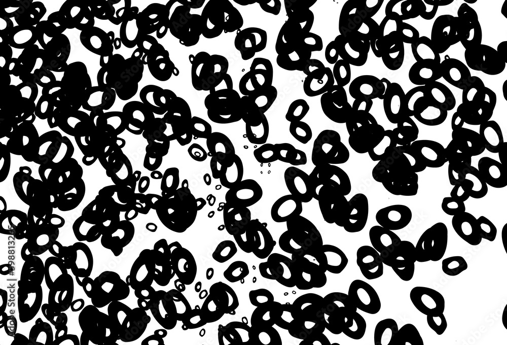 Black and white vector texture with disks.