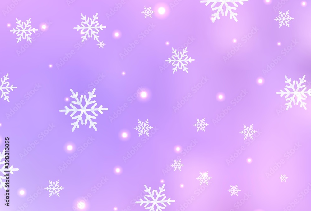 Light Purple vector backdrop in holiday style.