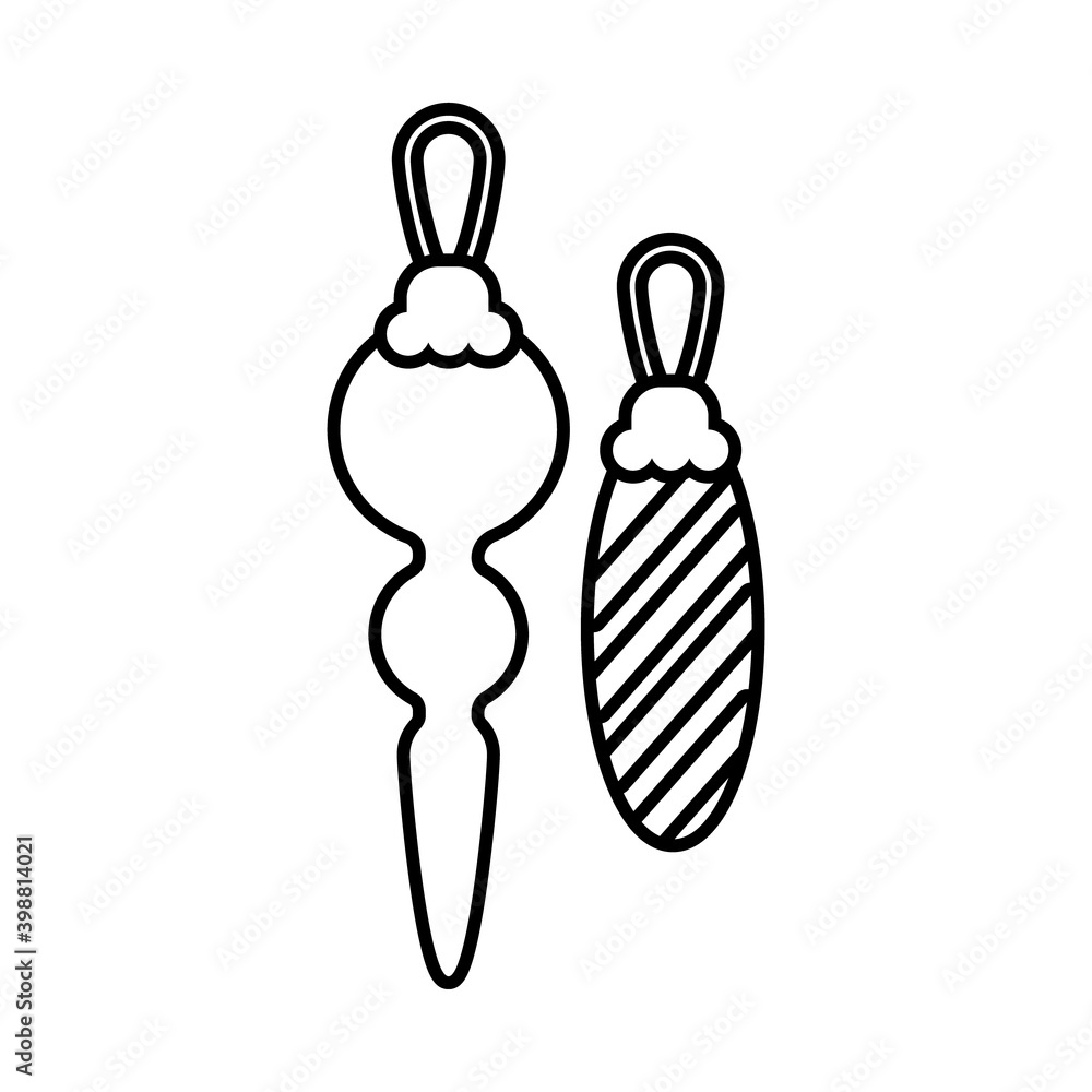happy merry christmas balls line style icon happy merry christmas balls line style icon