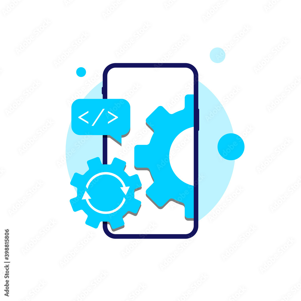 404 error page, system under maintenance, app upgrade or update on mobile phone or smartphone concept illustration flat design vector eps10 404 error page, system under maintenance, app upgrade or update on mobile phone or smartphone concept illustration flat design vector eps10