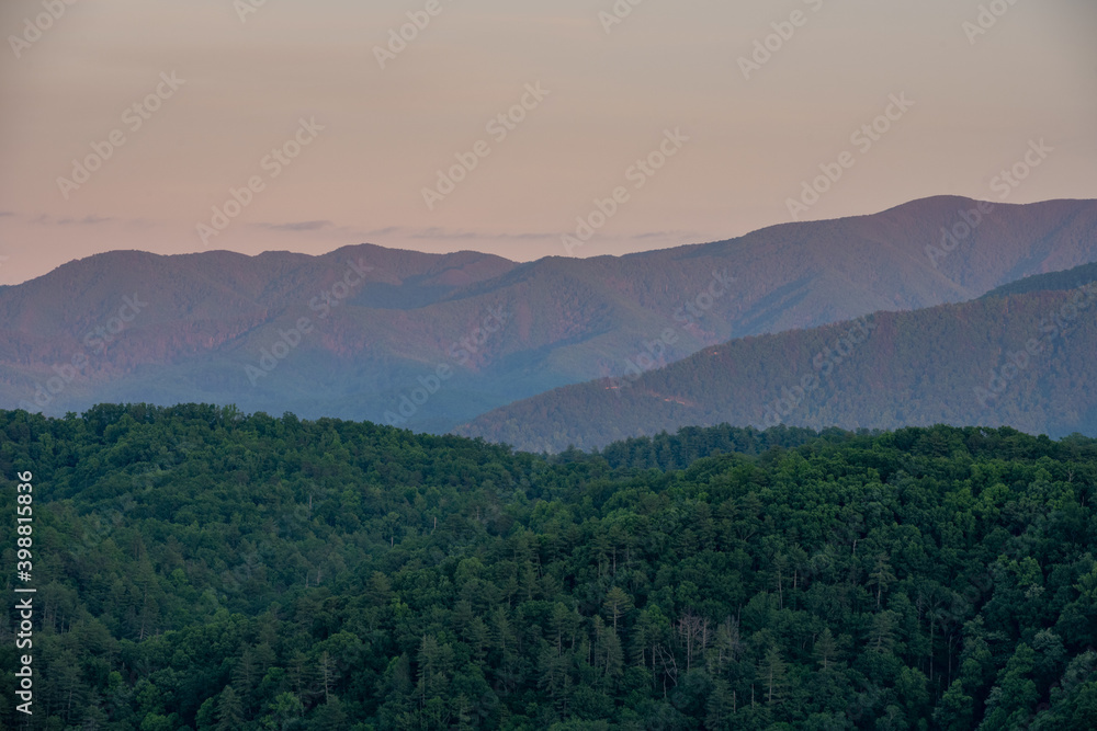 Smoky Mountain Ridge From Foothills Parkway