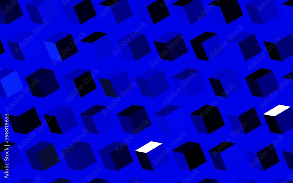 Dark BLUE vector texture in rectangular style. Dark BLUE vector texture in rectangular style.