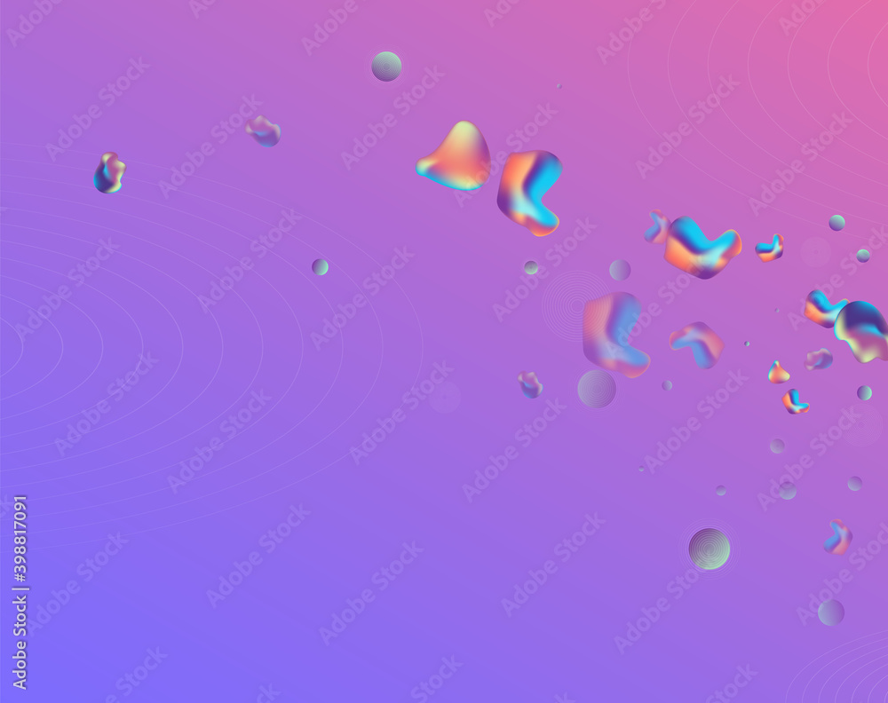 Fototapeta premium Hologram Holography Digital Vector Blue 