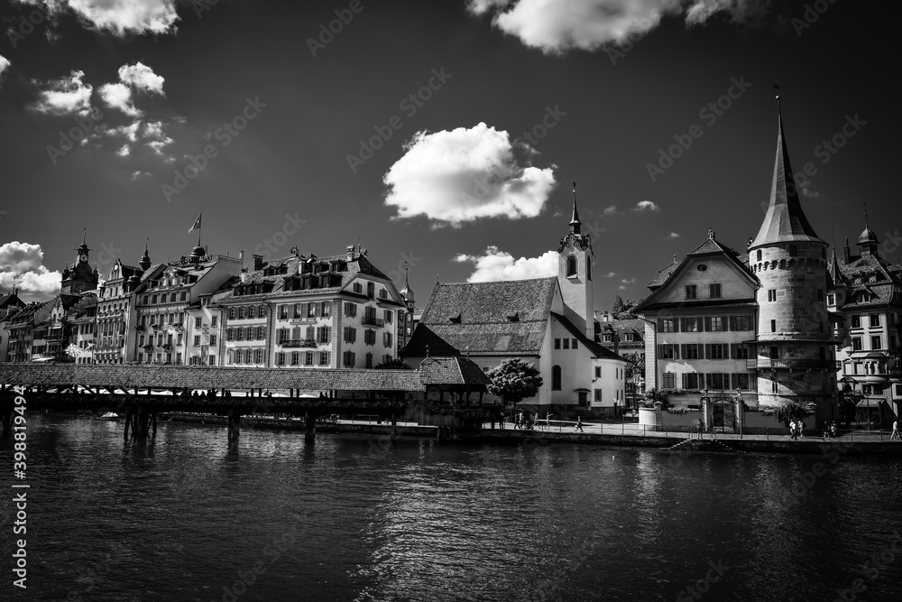 City of Lucerne Switzerland and Lake Lucerne - travel photography
