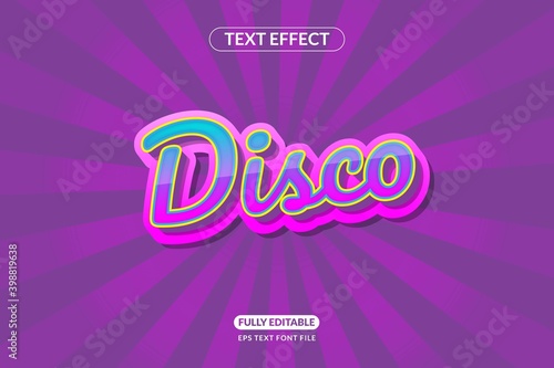 Disco Text Effect Style Free Appearance