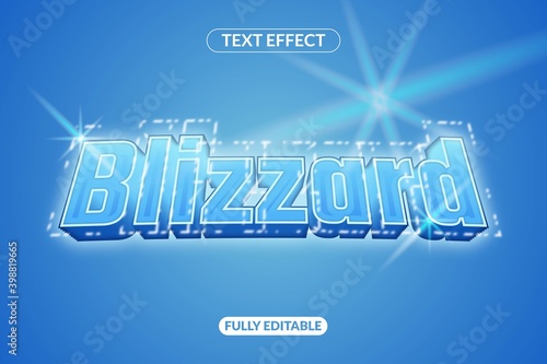 Blizzard Text Effect Style Appearance