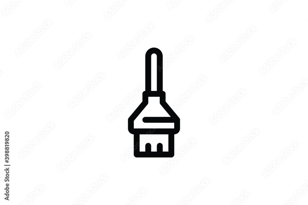 Farm Outline Icon - Rake Farm Outline Icon - Rake