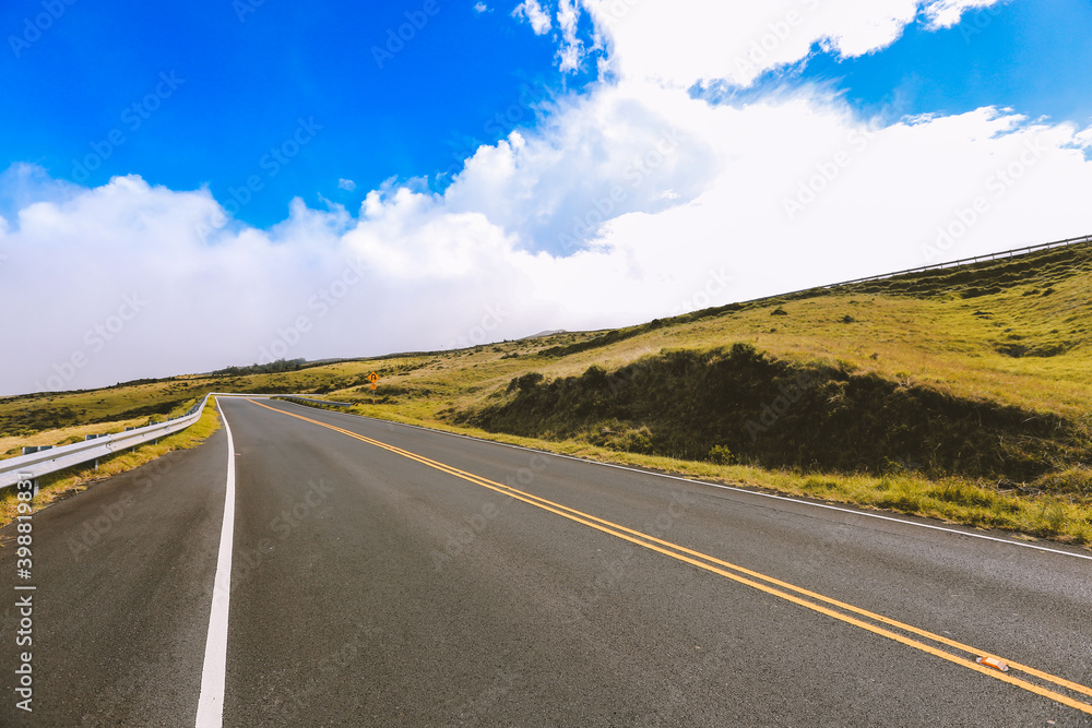 Haleakala Highway, Countryside of Maui island, Hawaii Haleakala Highway, Countryside of Maui island, Hawaii