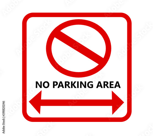 no parking area sign with white background. Free Download no parking area sign with white background. - GFXLoad