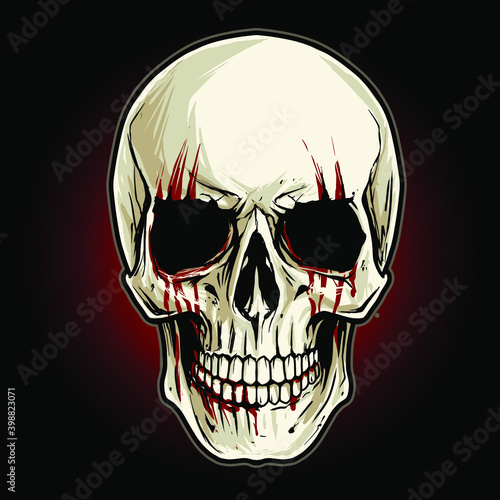 skull illustration vector