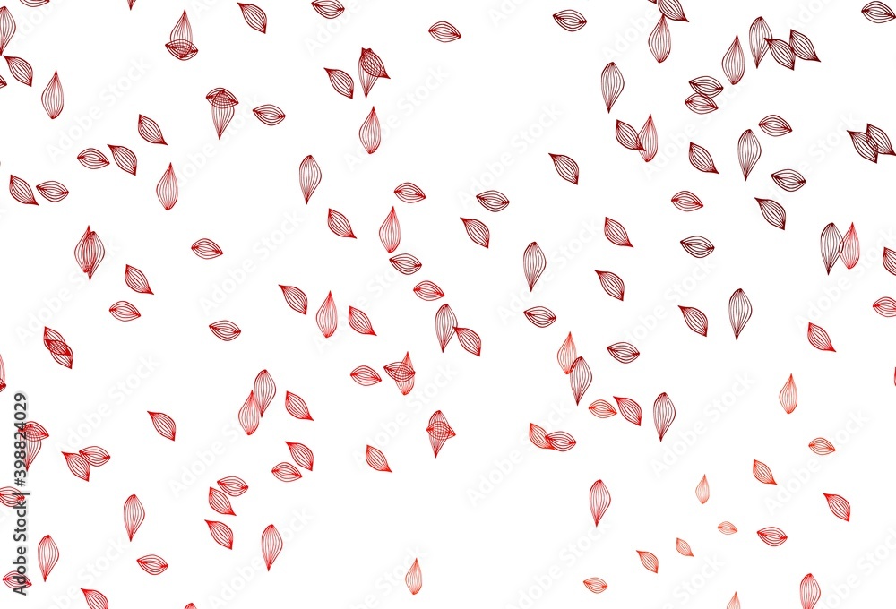 Light Red vector hand painted backdrop.