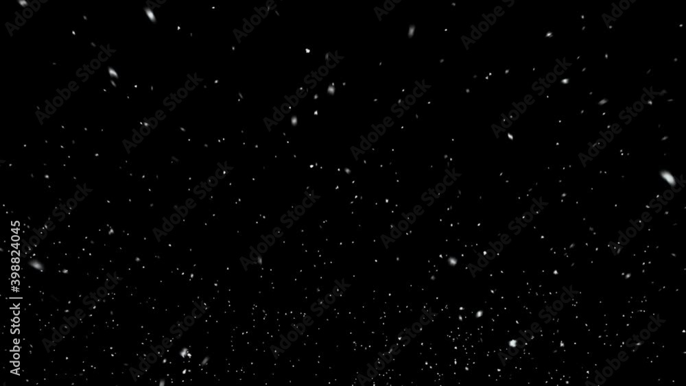 Snow Falling from the Dark Night Sky Snow Falling from the Dark Night Sky