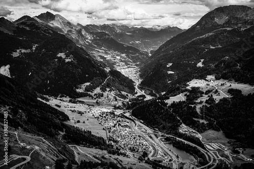 Famous Gotthard Pass in Switzerland - travel photography