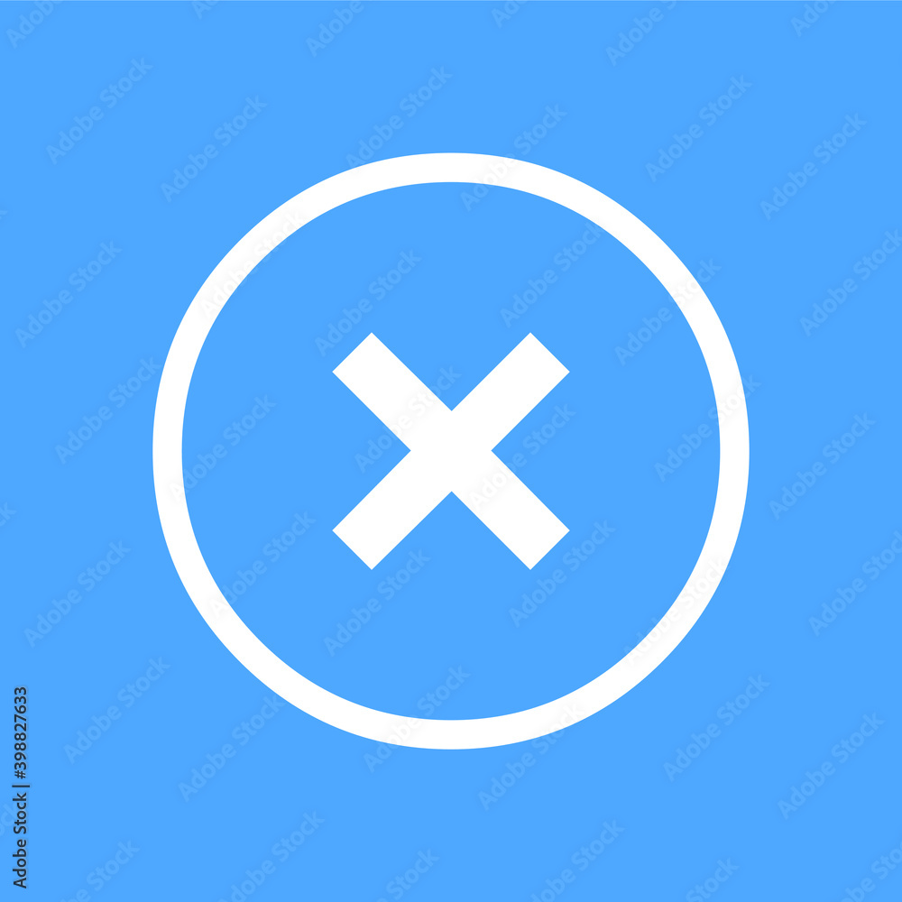 Obraz premium Close icon vector, Close button EPS10