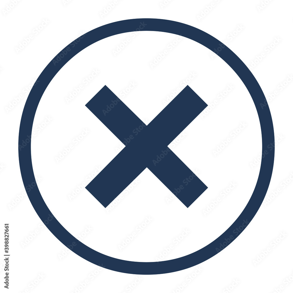 Obraz premium Close icon vector, Close button EPS10