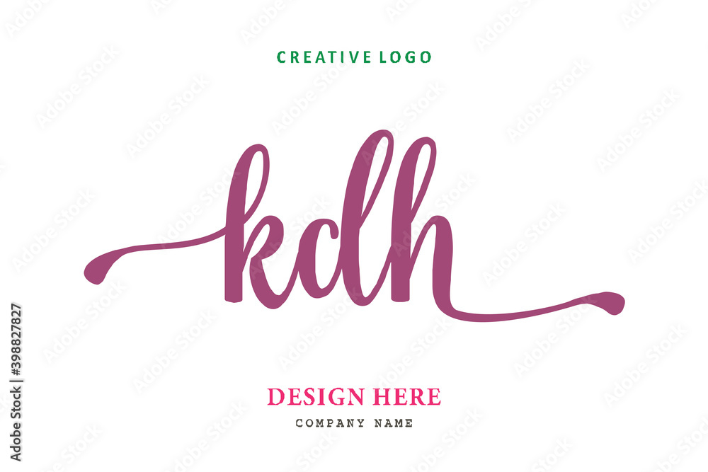 KDH lettering logo is simple, easy to understand and authoritative KDH lettering logo is simple, easy to understand and authoritative