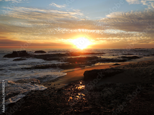 sunset on the beach