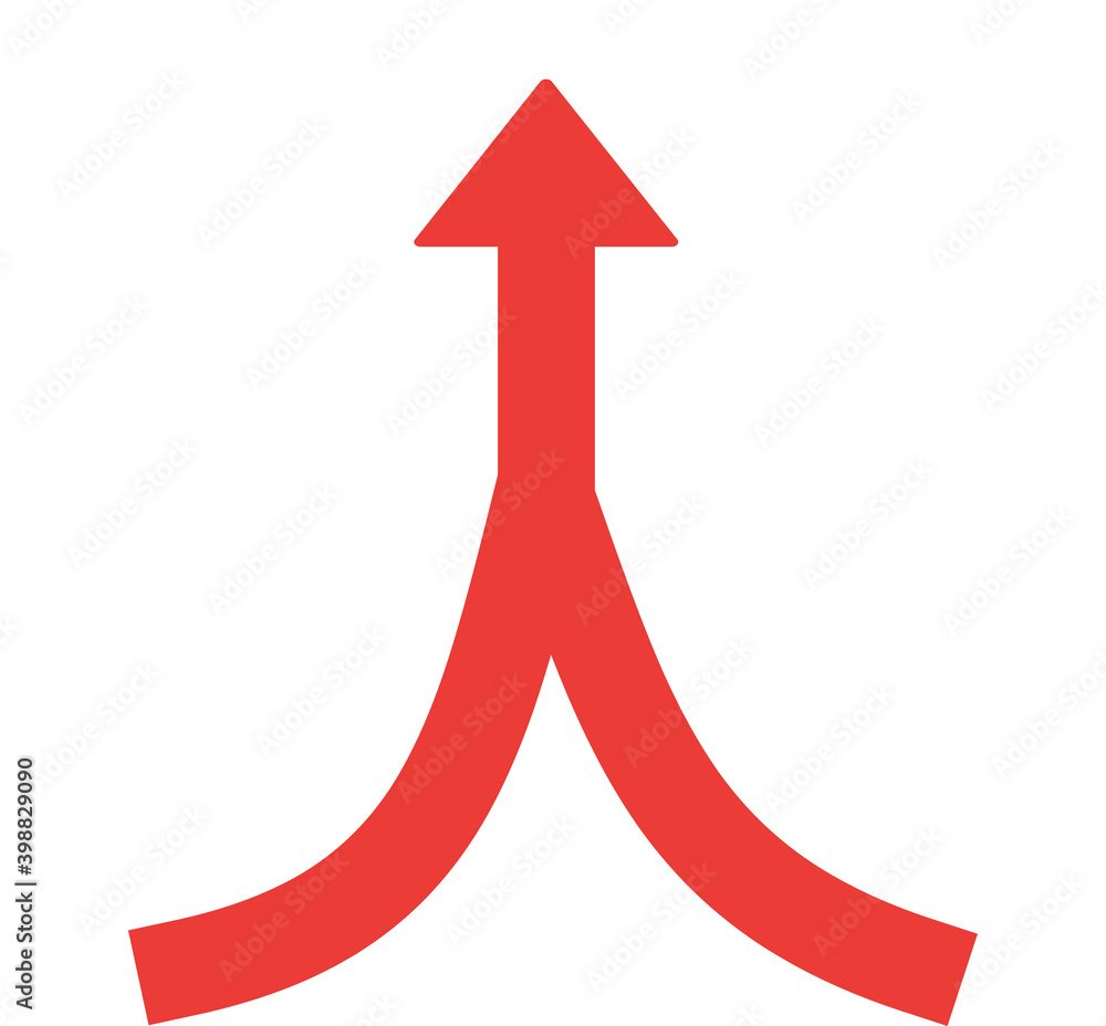 Flat Vector icon for Combining Arrow1 EPS10 Flat Vector icon for Combining Arrow1 EPS10