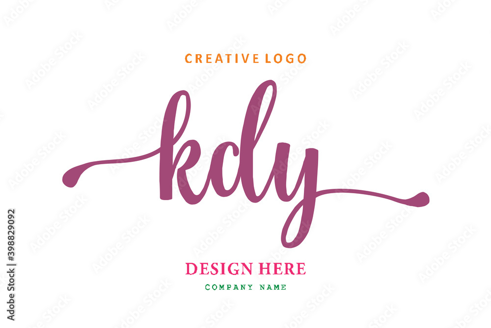 KDY lettering logo is simple, easy to understand and authoritative KDY lettering logo is simple, easy to understand and authoritative