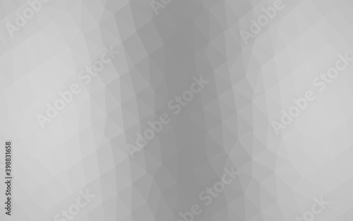 Fototapeta Naklejka Na Ścianę i Meble -  Light Silver, Gray vector shining triangular pattern. Glitter abstract illustration with an elegant design. Triangular pattern for your business design.
