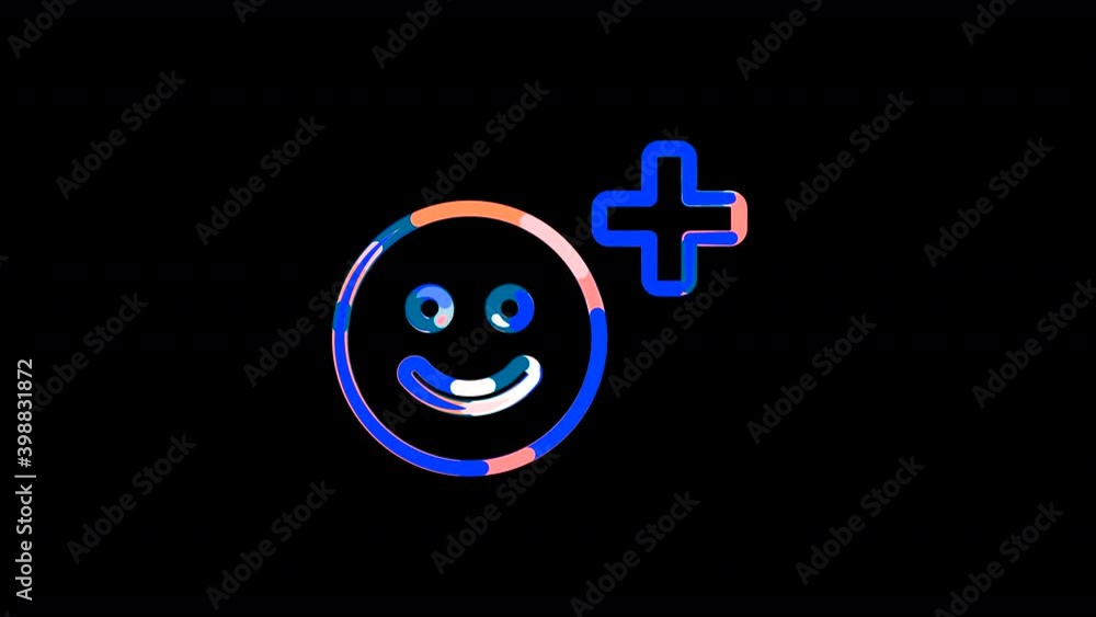 Circles gather in symbol smile plus. After it crumbles in a line and moves to the camera. Alpha channel black Circles gather in symbol smile plus. After it crumbles in a line and moves to the camera. Alpha channel black
