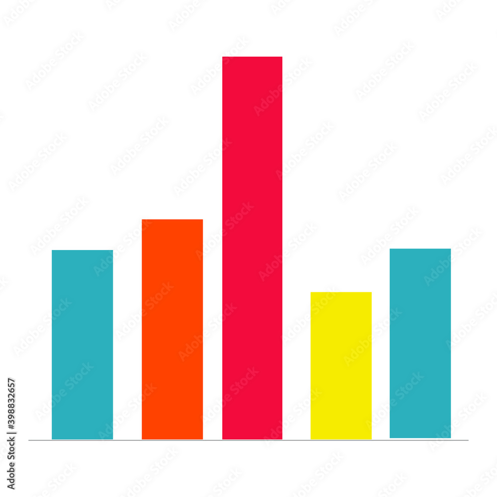 Vector icon for Bar Graph EPS10 Vector icon for Bar Graph EPS10