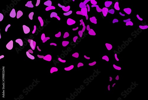 Dark Purple vector texture with random forms.