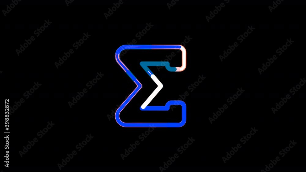 Circles gather in symbol sigma. After it crumbles in a line and moves to the camera. Alpha channel black Circles gather in symbol sigma. After it crumbles in a line and moves to the camera. Alpha channel black