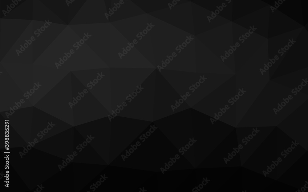 Dark Silver, Gray vector polygon abstract layout. Colorful abstract illustration with gradient. Polygonal design for your web site.