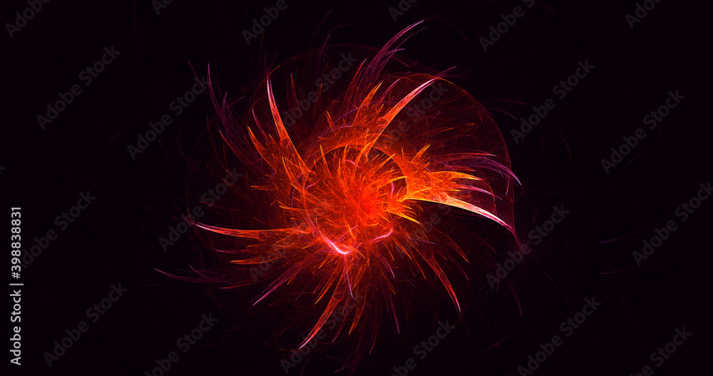 3D rendering abstract colorful fractal light background 3D rendering abstract colorful fractal light background