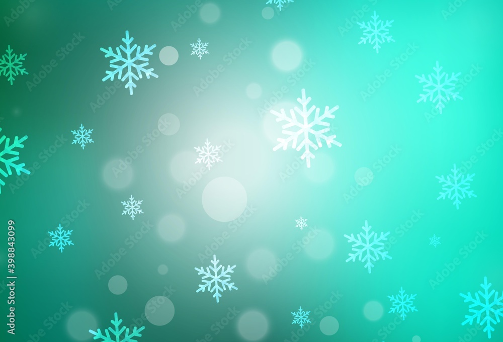 Light Green vector pattern in Christmas style. Light Green vector pattern in Christmas style.