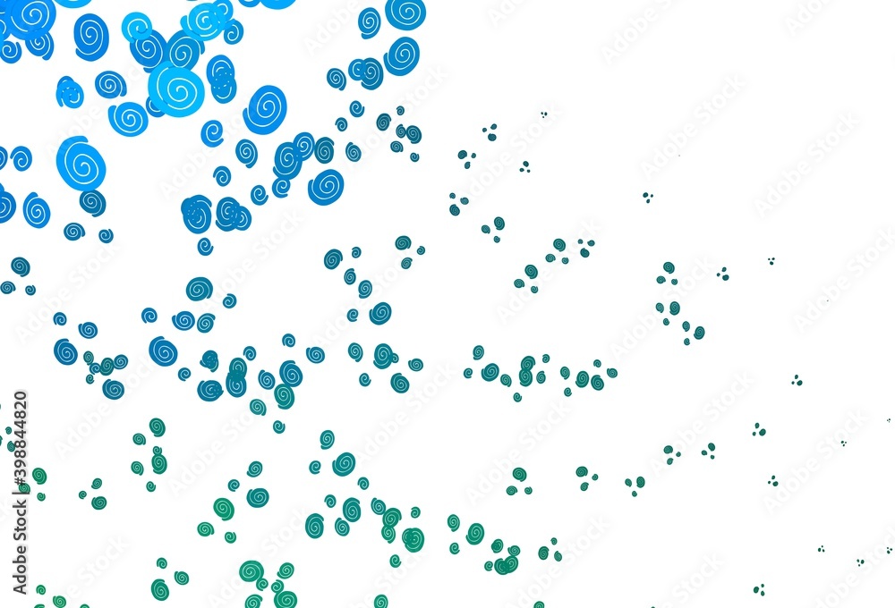 Light Blue, Green vector background with abstract lines. Light Blue, Green vector background with abstract lines.