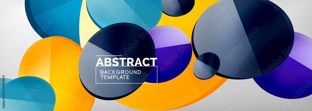 Abstract glossy round shapes vector background. Vector futuristic illustration for covers, banners, flyers and posters and other Abstract glossy round shapes vector background. Vector futuristic illustration for covers, banners, flyers and posters and other