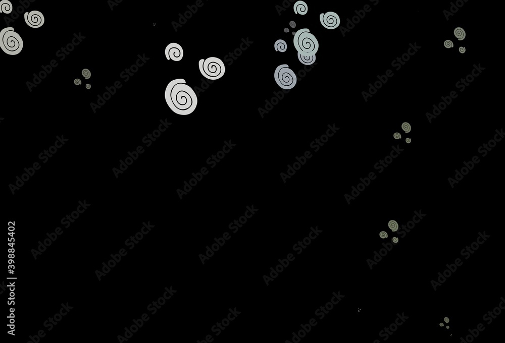 Dark Black vector template with lines, ovals. Dark Black vector template with lines, ovals.