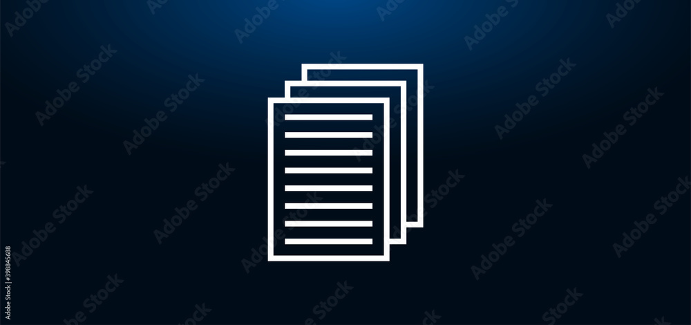 Page documents icon crystal blue banner background Page documents icon crystal blue banner background