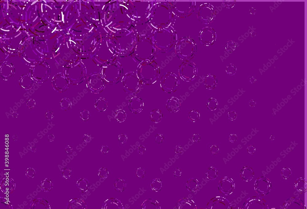 Light purple vector pattern with spheres.