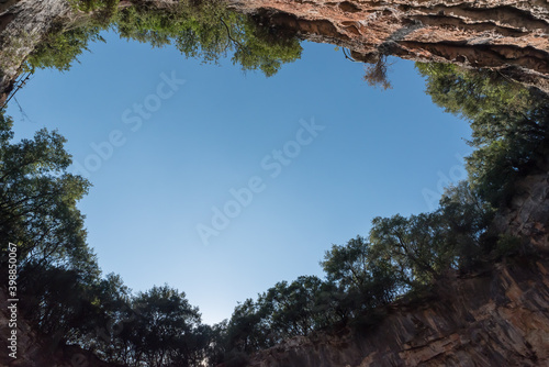 Melissani cave in Kefalonia in Greece © FPWing