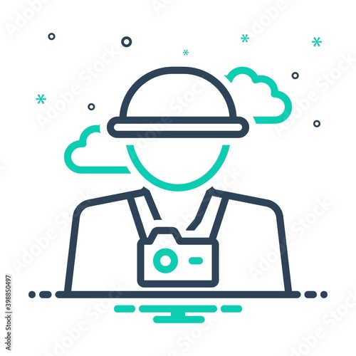 Mix icon for tourist
