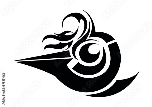 birds tattoo sticker emblem 