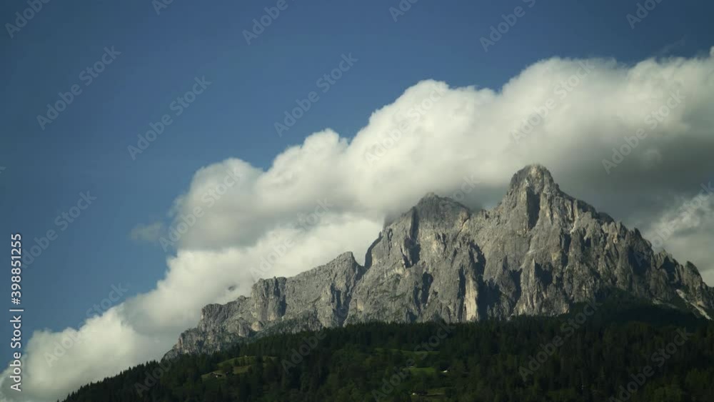 timelapse of clouds on the dolomites in the alps timelapse of clouds on the dolomites in the alps